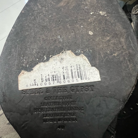 Spell black Evie over the knee boot sz 10 - Picture 7 of 9